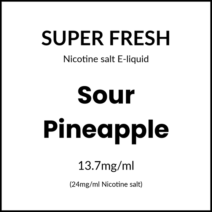 Super Fresh Salts - Sour Pineapple 24mg/30ml
