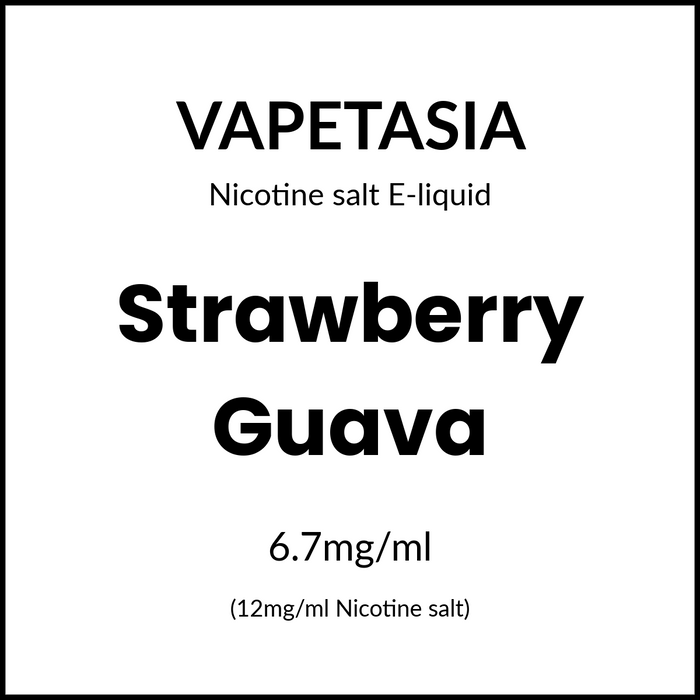 Vapetasia Salts - Strawberry Guava 30ml/12mg