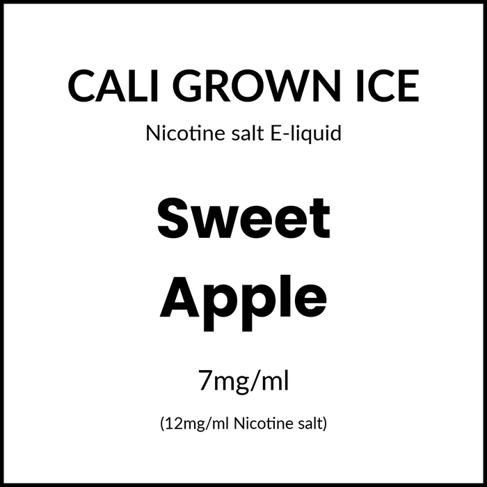 Cali Grown Ice Subohm Salts - Sweet Apple 60ml/12mg