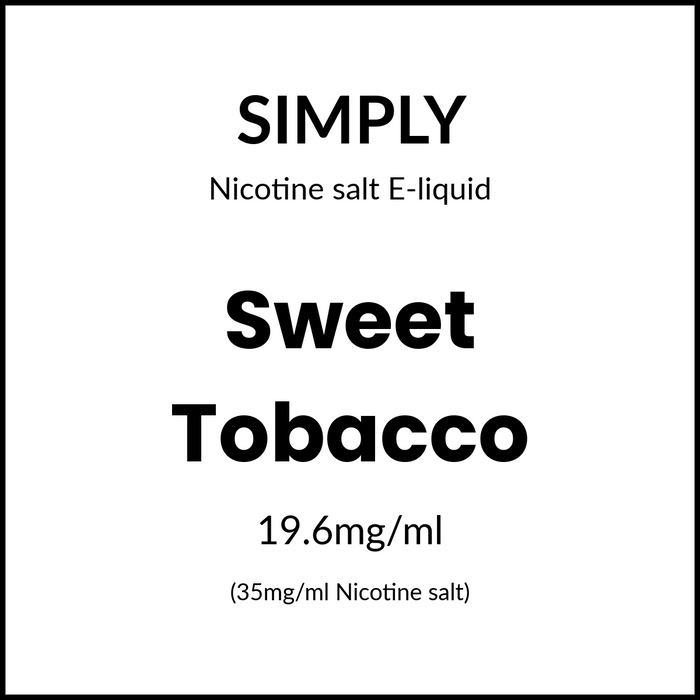 Simply Salts - SWEET TOBACCO 30ml/35mg