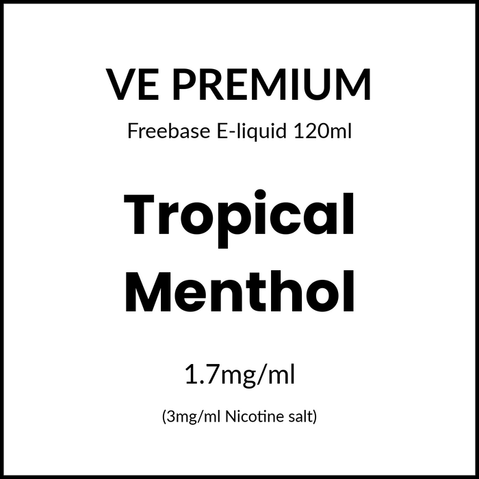 VE Premium - Tropical Menthol 120ml/3mg