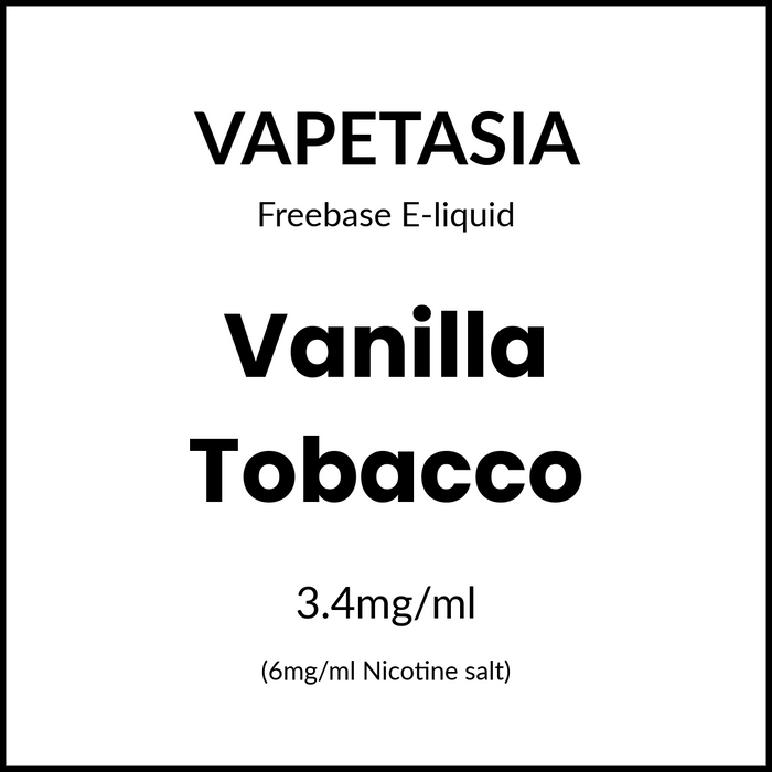 Vapetasia - Vanilla Tobacco 60ml/6mg