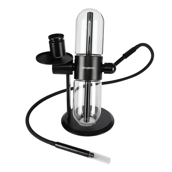 Shisha Glass Gravity Hookah 1xHose (Black)