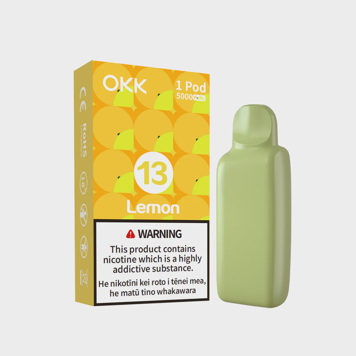 OKK CROSS PRE-FILLED REPLACEMENT POD - LEMON (ICED LEMON) 20MG