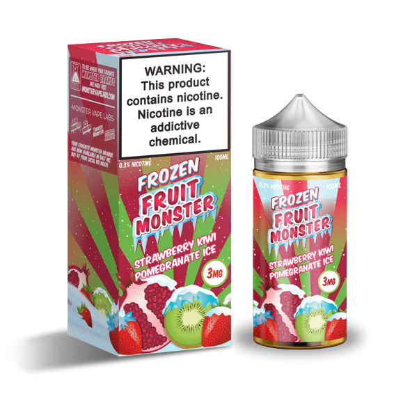 Frozen Fruit Monster - Strawberry Kiwi Pomegranate Ice 100ml/3mg