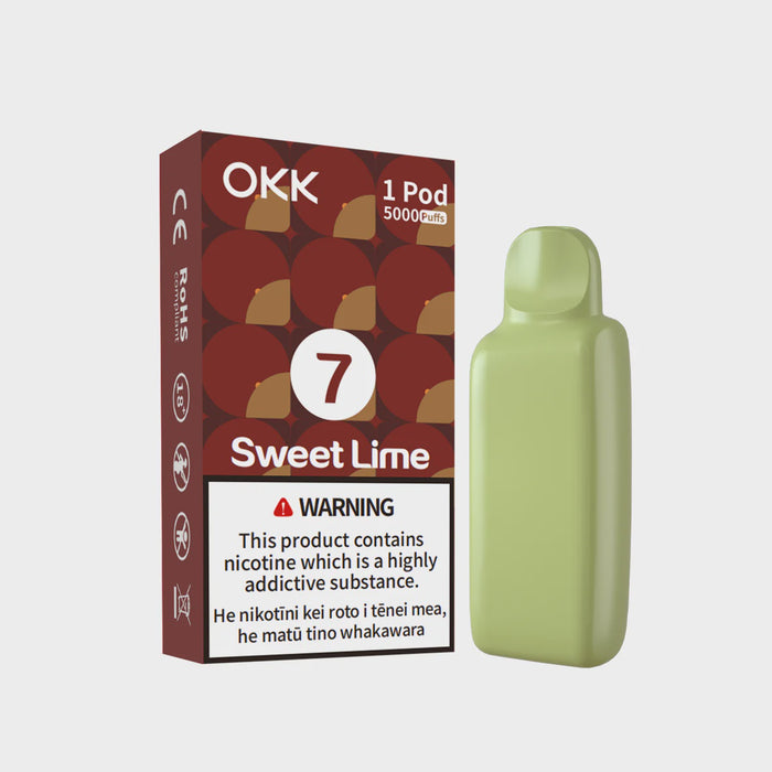 OKK CROSS PRE-FILLED REPLACEMENT POD -SWEET LIME (LEMON COLA) 20MG