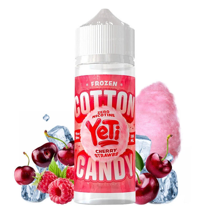 Yeti Frozen Cotton Candy - Cherry Straws 100ml/6mg